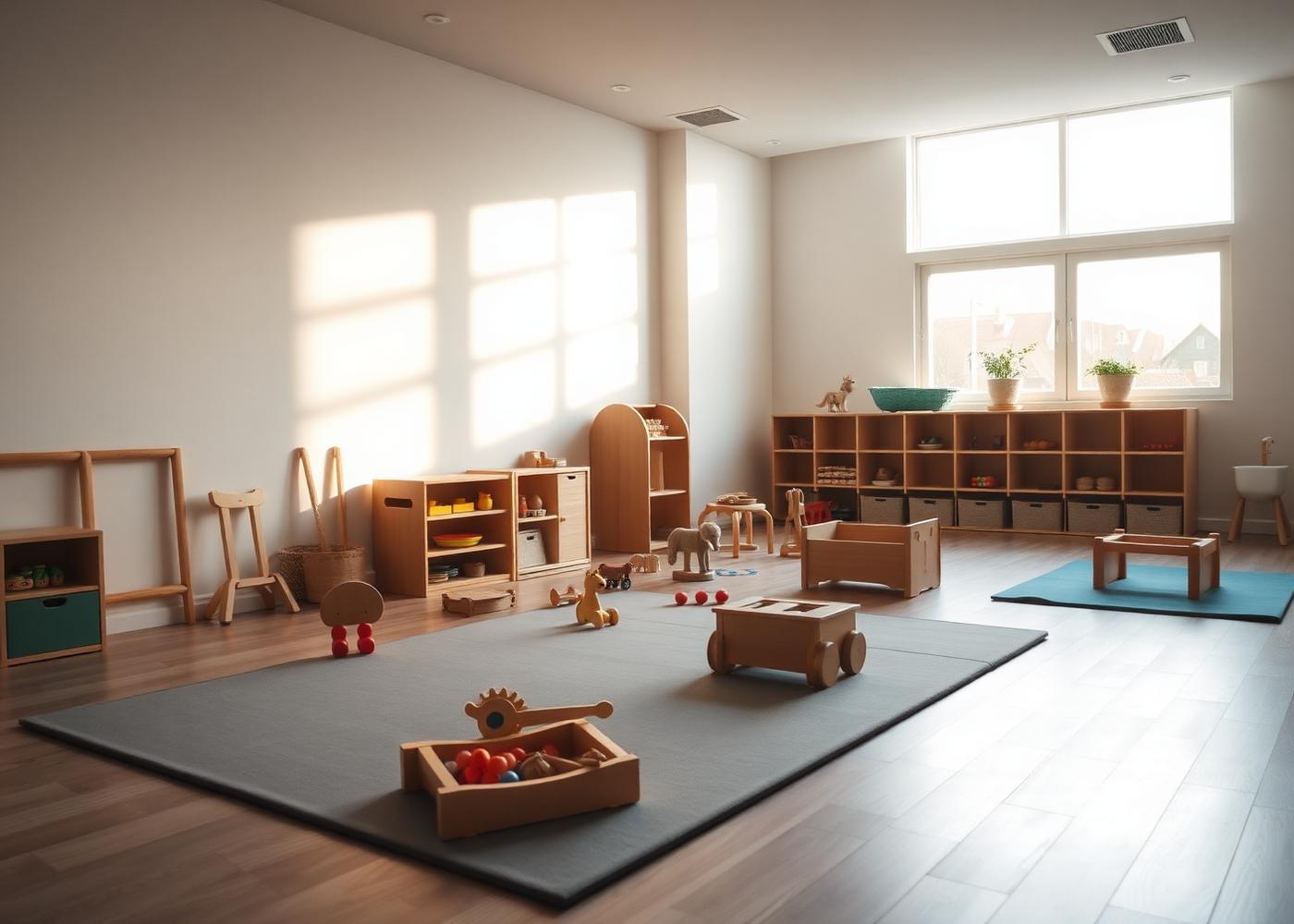 Schone speelruimte van een kinderdagverblijf